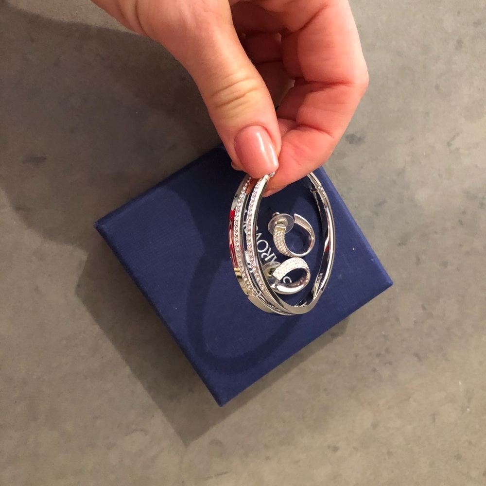 Swarovski bracelet and earrings